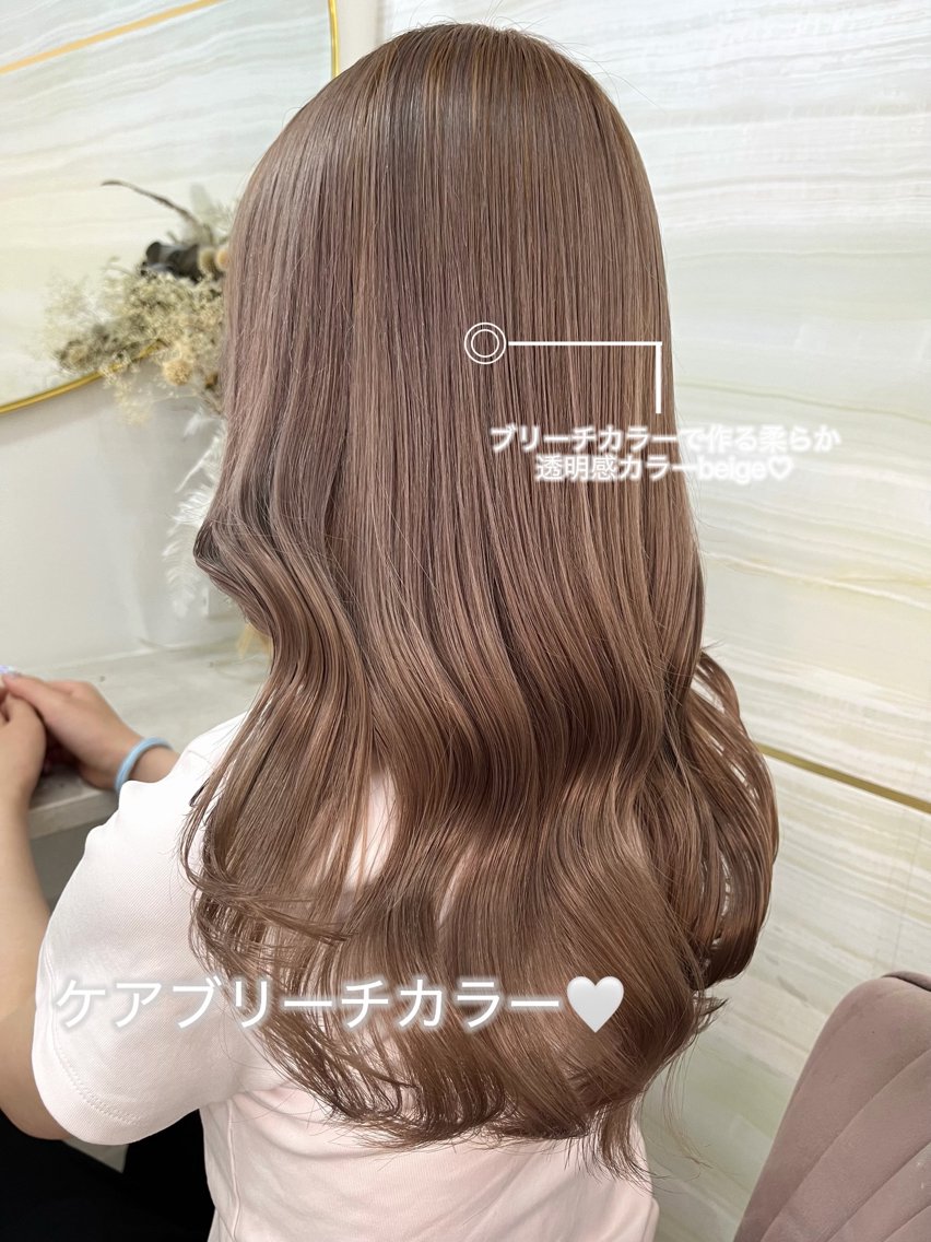 セミロング カラー ヘアカラー あみ/暗髪オリ ーブ特化🍃髪質改善のヘアスタイル