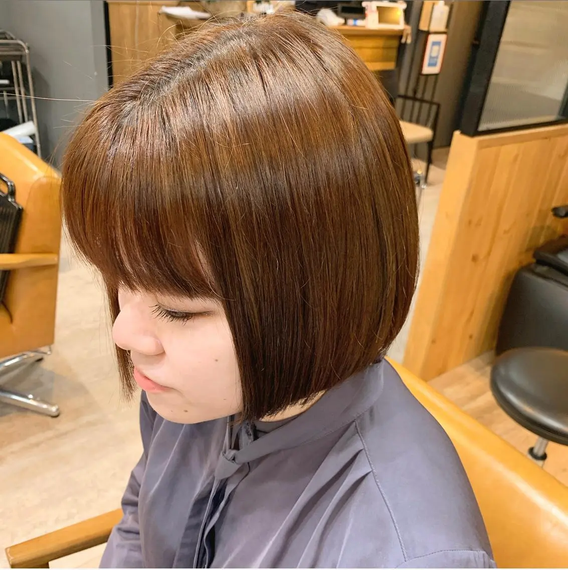 ショート カラー レイヤースタイル⭐️ 村上のヘアスタイル