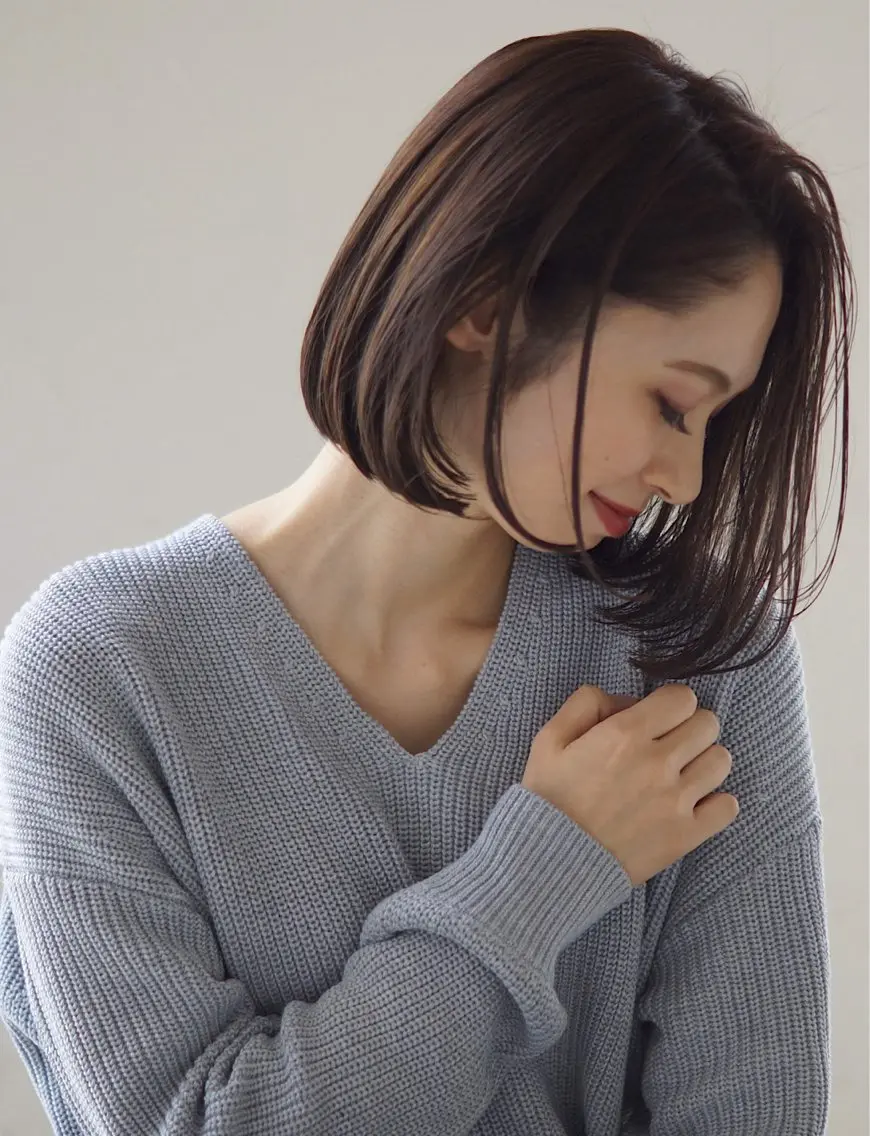 ショート カラー 透明感カラー ハイライトカラー インナーカラー ハイライト 髪質改善 カット ヘアカラー トリートメント misa🫧ナチュラ ル縮毛矯正/髪質改善のヘアスタイル