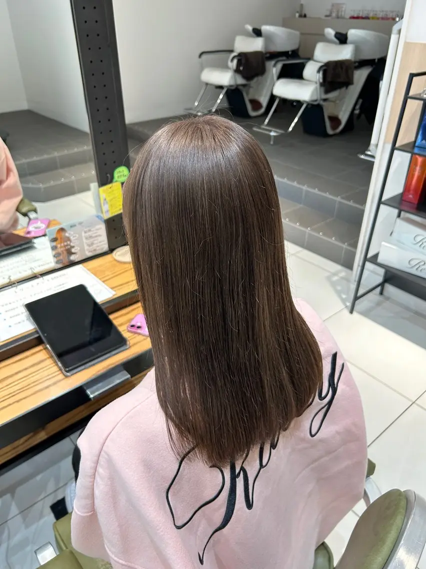 セミロング カラー ブリーチ カット ヘアカラー ダブルカラー 🩷Rio🩷のヘアスタイル