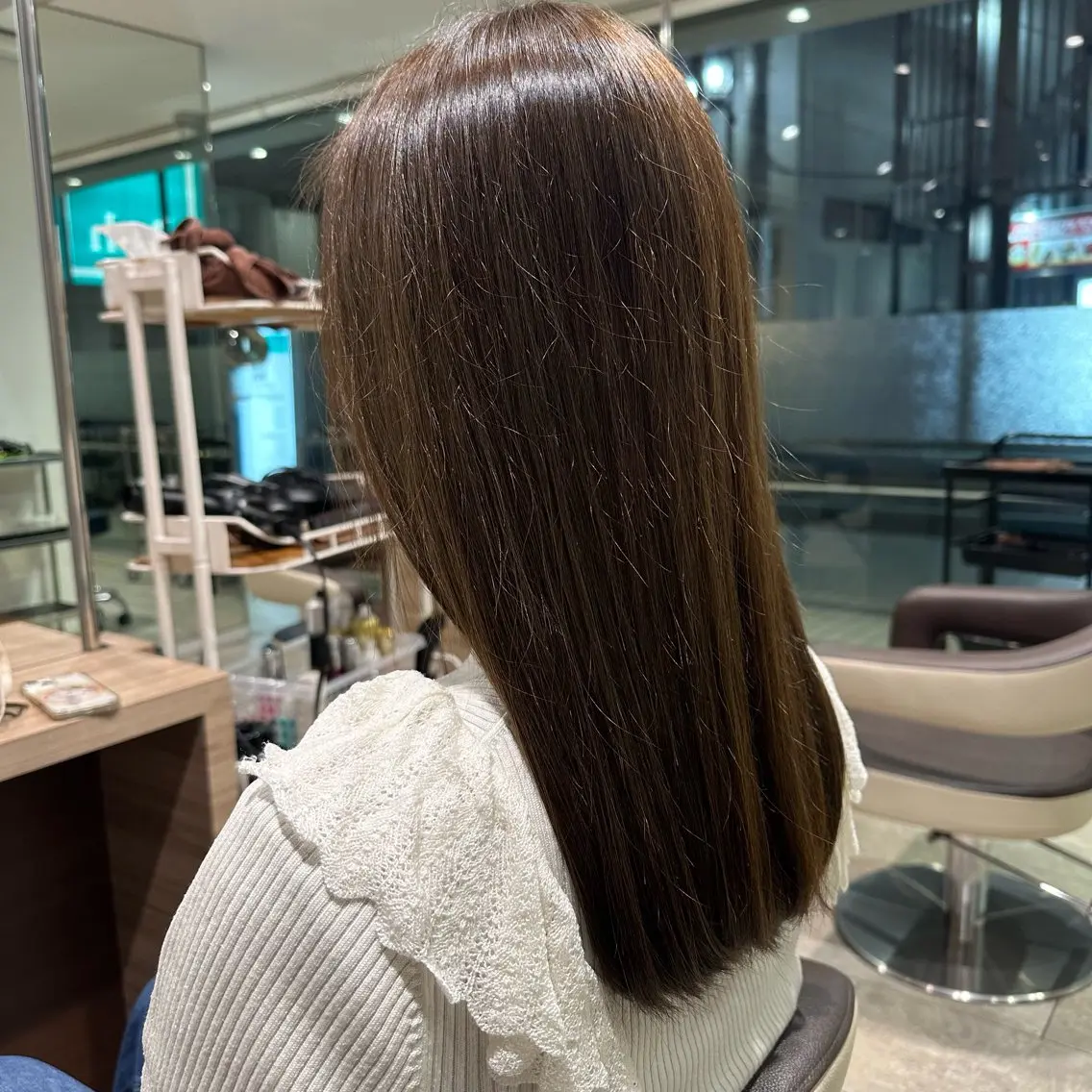 ロング カラー カット ヘアカラー Ash浦安店 富谷 日菜乃のヘアスタイル