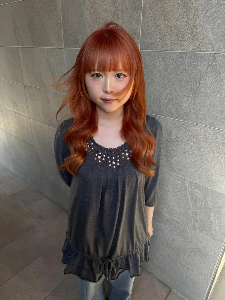 セミロング レイヤーカット 杉浦 花衣のヘアスタイル