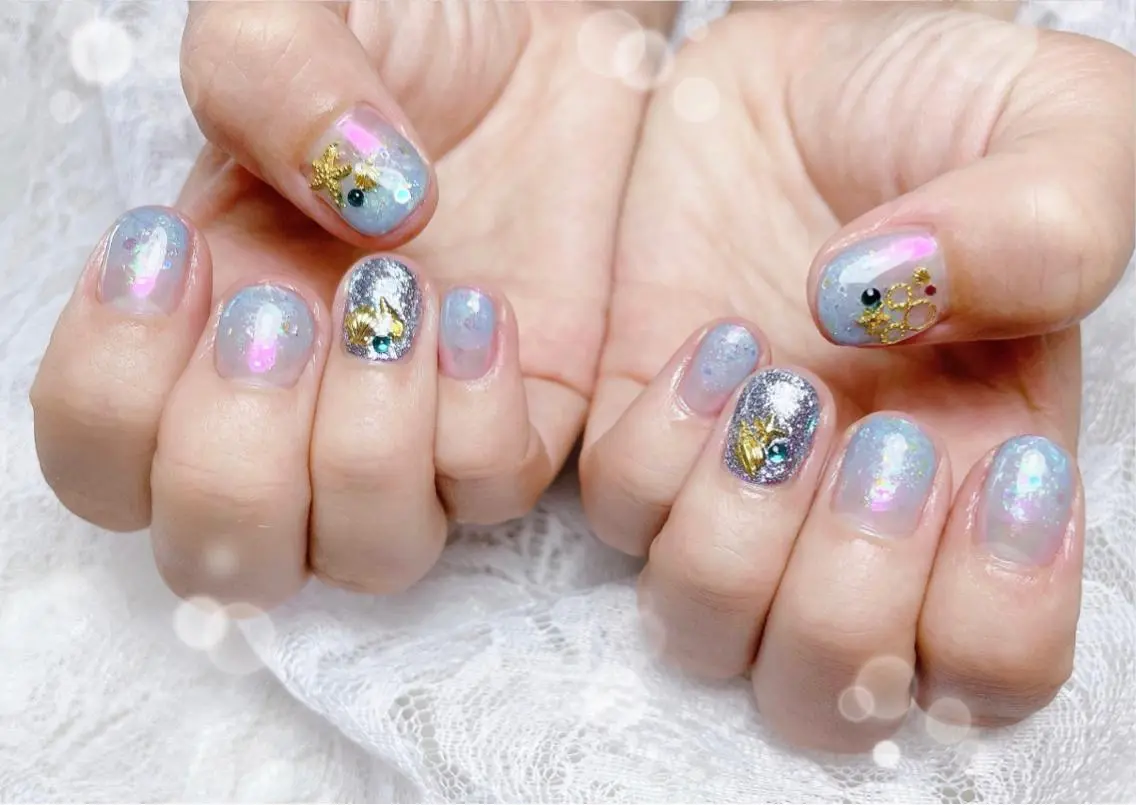 ネイル ハンドネイル FLARE NAIL フレアネイルのネイルデザイン