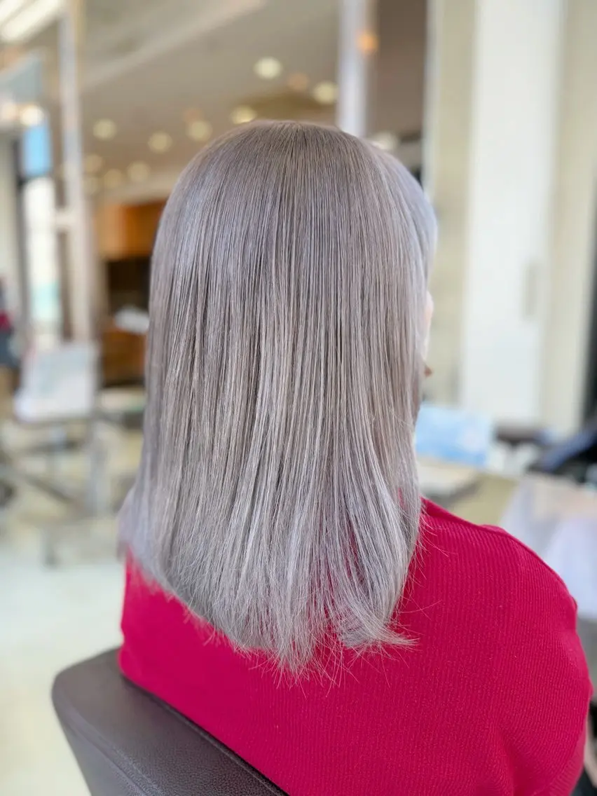 ミディアム カット ヘアカラー wil西宮レイヤー 西村徹のヘアスタイル