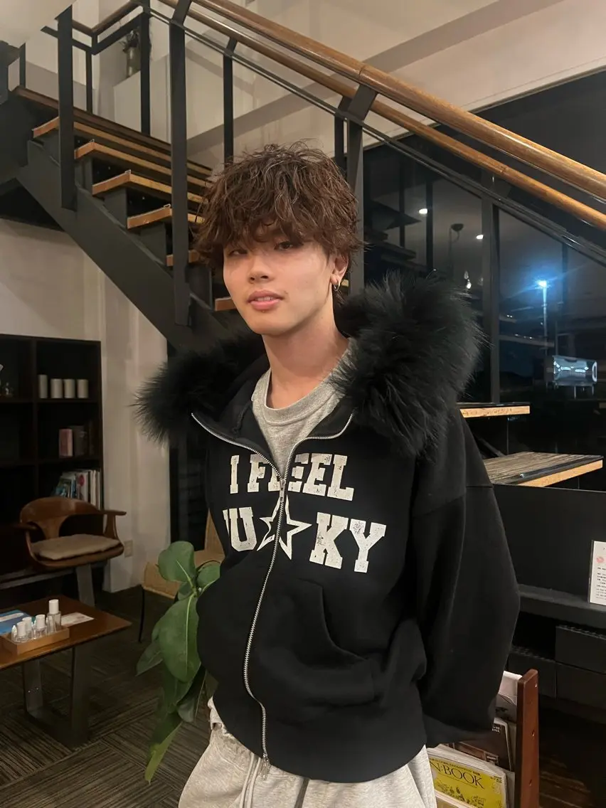 カラー パーマ メンズ 田口 愛彩のヘアスタイル