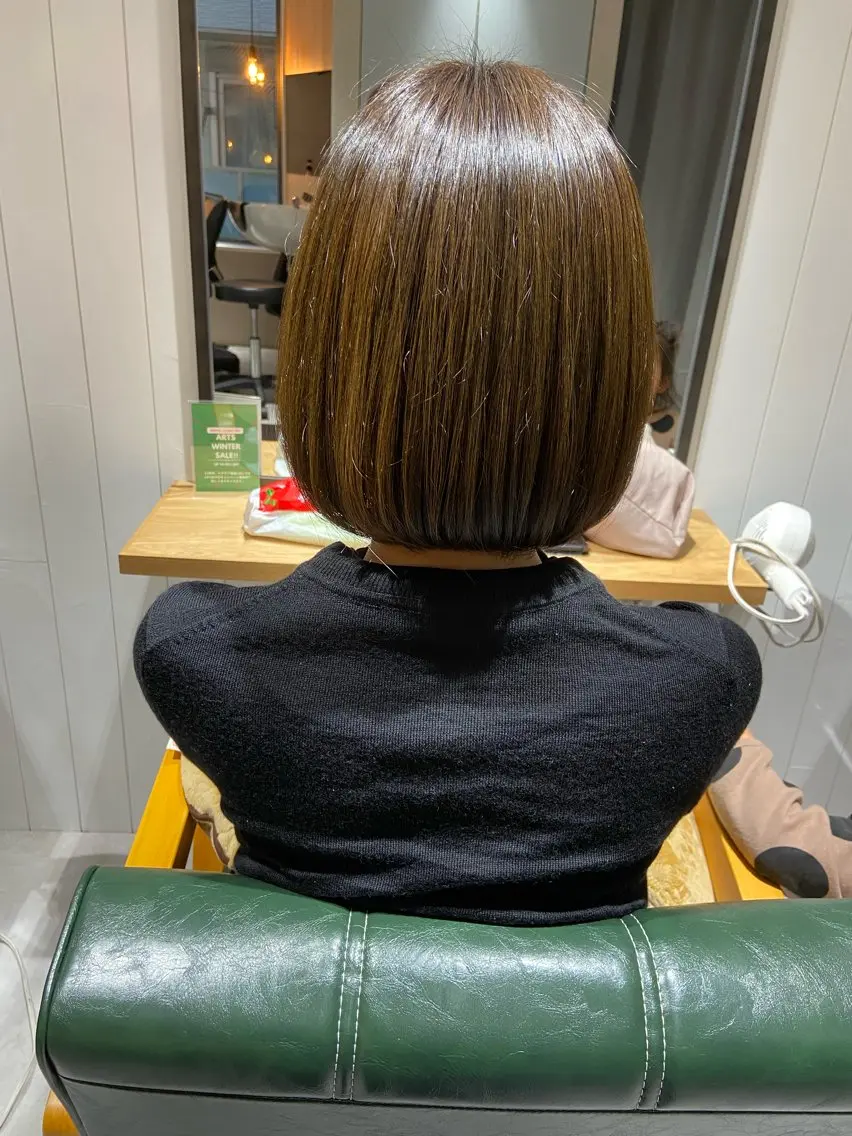 💗ミニモ限定クーポン💗 カット+カラー+髪質改善トリートメント ¥14900の写真