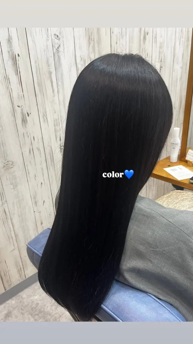 ロング カラー ヘアカラー 縮毛矯正✨艶カラー 🤍佐々木彩衣のヘアスタイル