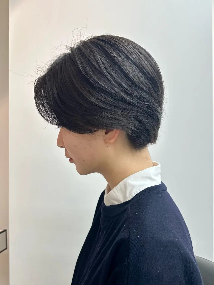 ショート カラー ショートヘア カット ヘアカラー トリートメント MOE /Zina横浜2ndのヘアスタイル