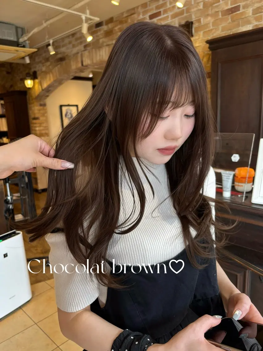 ロング ヘアカラー トリートメント Aoi 🎀 Ly hairのヘアスタイル