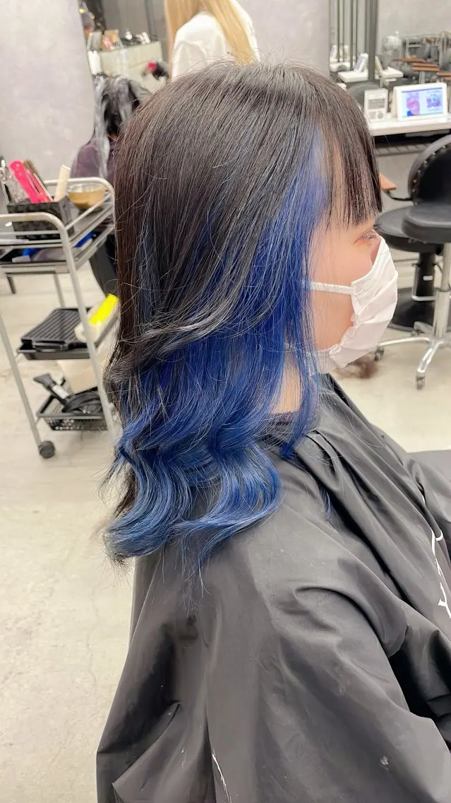 ロング カラー インナーカラー LUXBE LUCE 愁のヘアスタイル