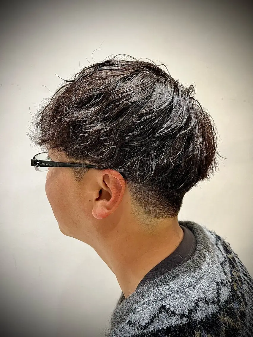 パーマ メンズ メンズパーマ メンズツイストパーマ ツイストパーマ 🟦メンズ特化🟦 たかしま　あさひのヘアスタイル