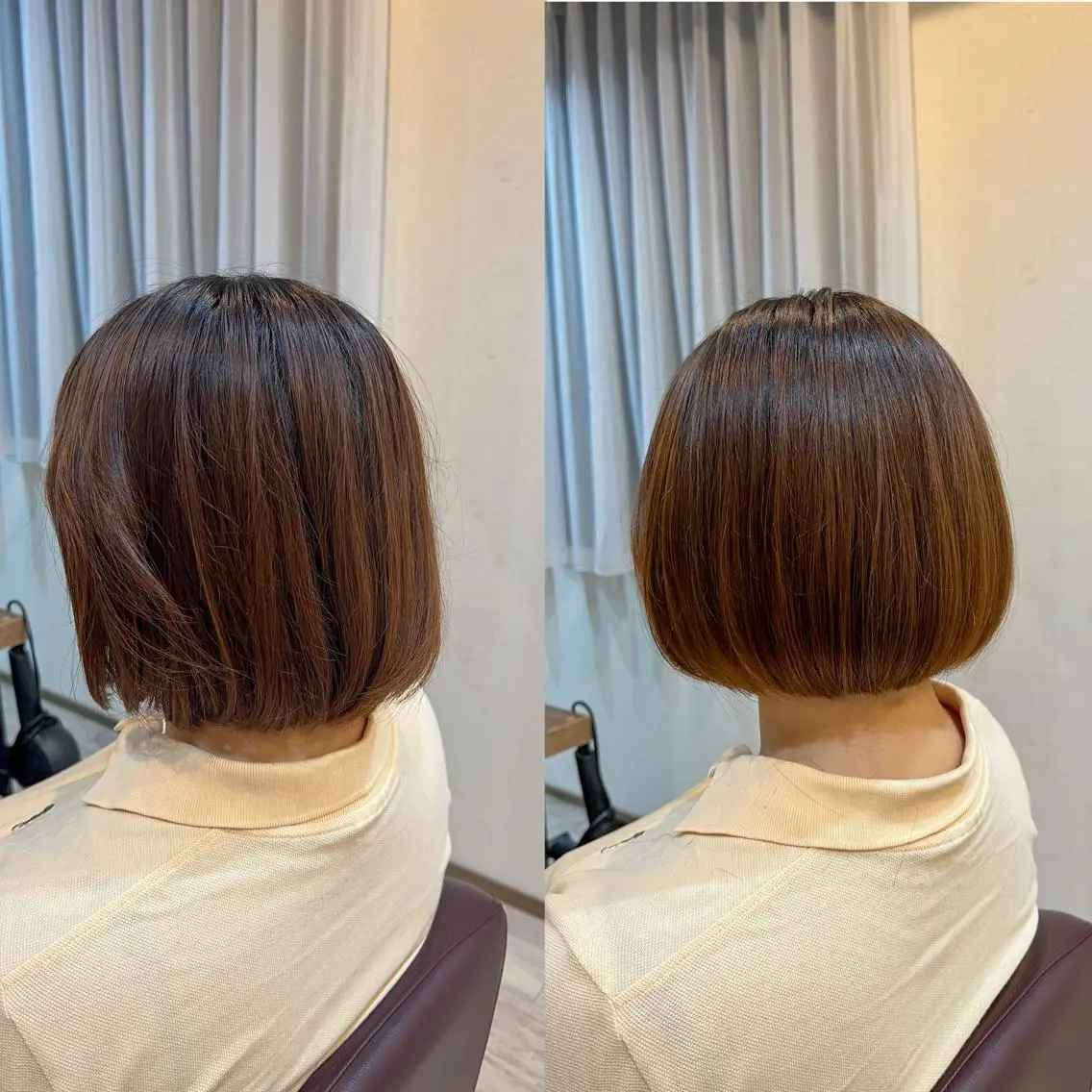 ショート ボブ カット 工藤 梨花のヘアスタイル