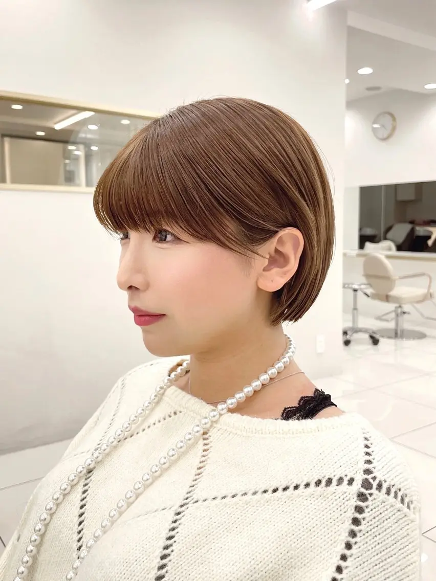 ショート カラー ショート/似合わせ/ 透明感カラー古市唯人のヘアスタイル