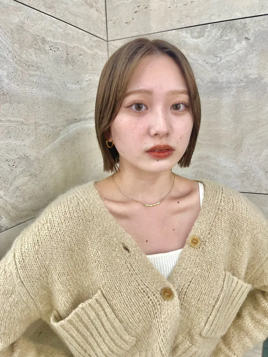 ミディアム 似合わせボブ🌟 髪質改善🎀村松優斗のヘアスタイル