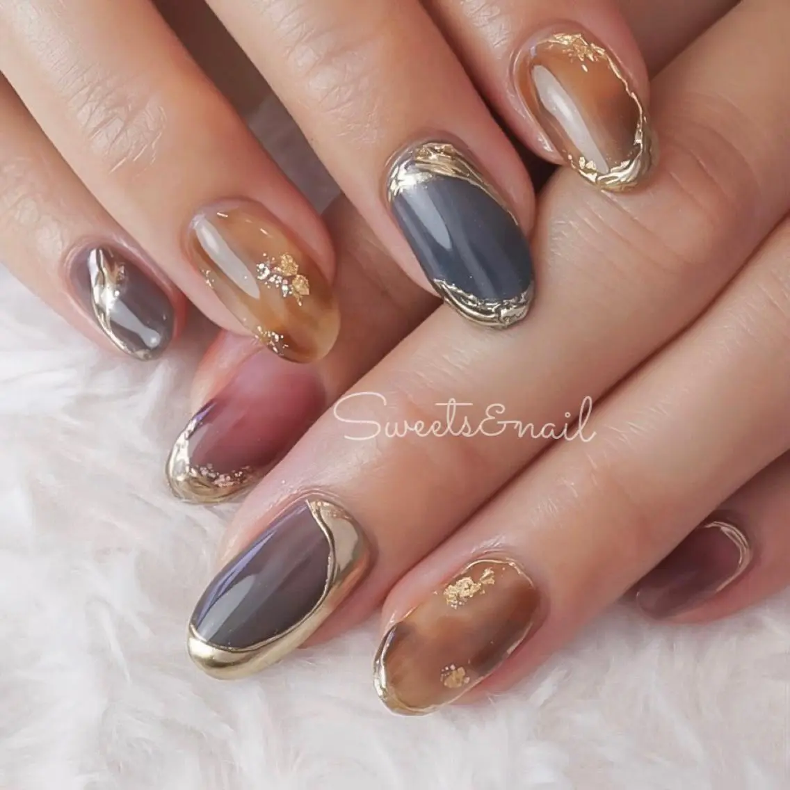 ネイル ニュアンスネイル Sweets& nail みなこのネイルデザイン