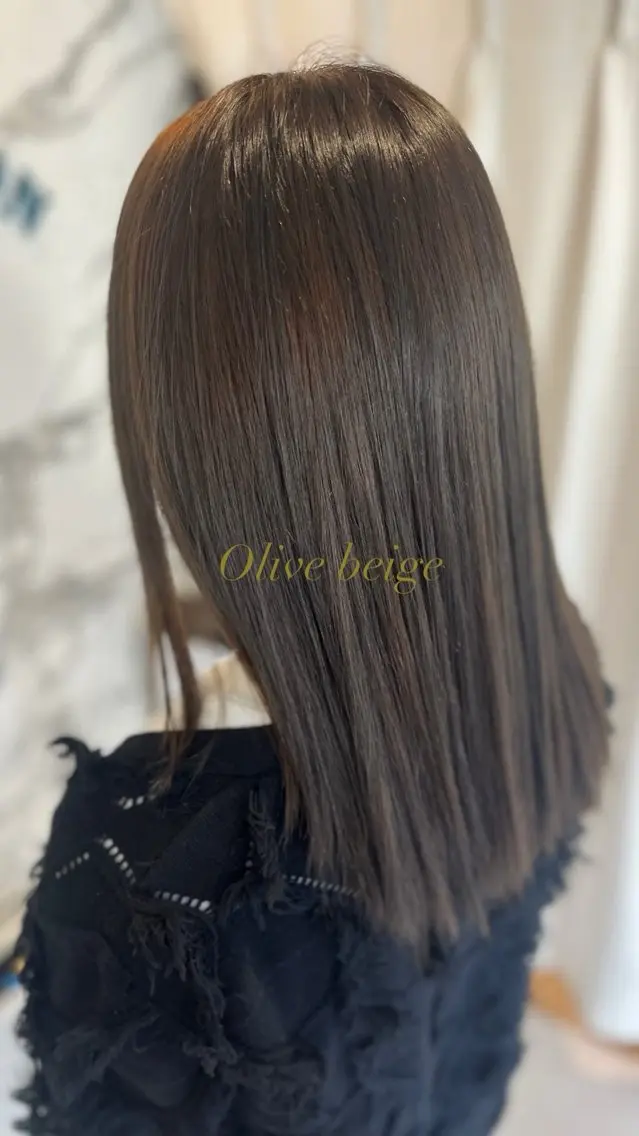 ミディアム 縮毛矯正 星 希愛のヘアスタイル
