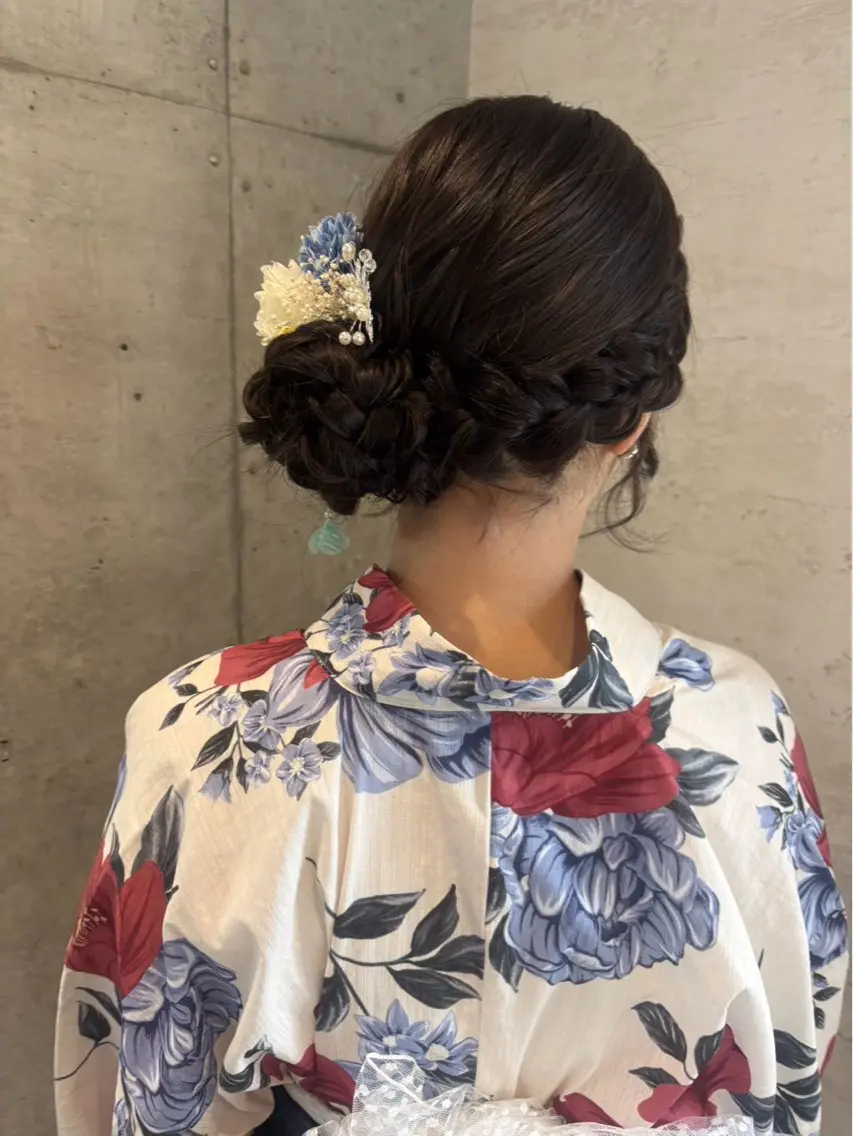 ロング ヘアアレンジ 着付け 美髪× ヘアセット✨Araiのヘアスタイル