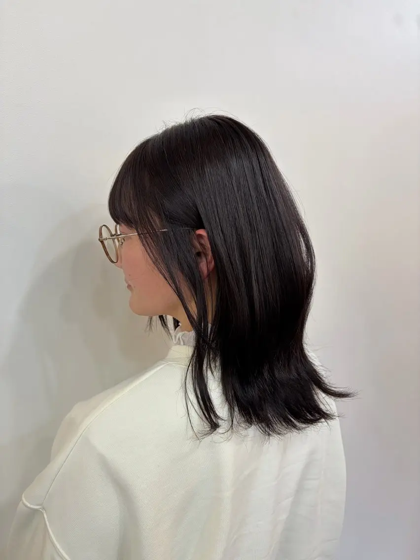ミディアム カラー ラベンダーカラー ヘアカラー tsukimi .SUIのヘアスタイル