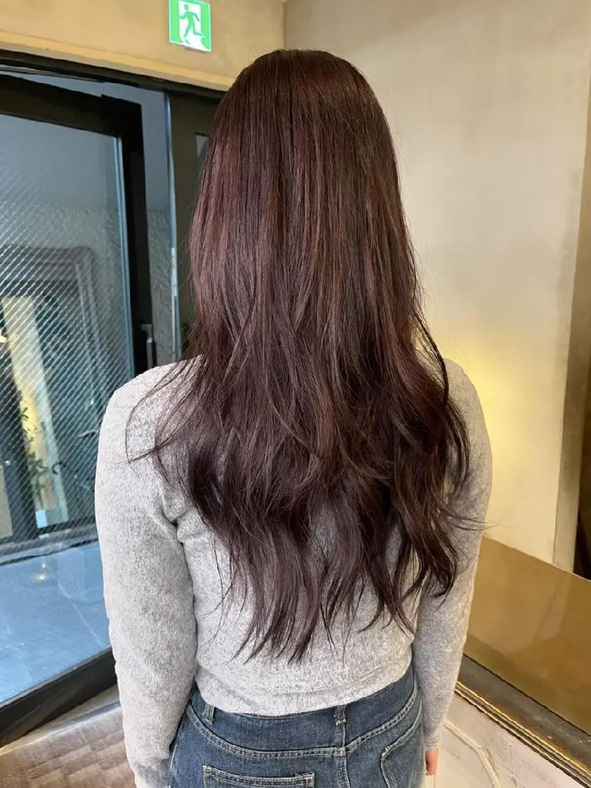 ロング 韓国レイヤー suzuのヘアスタイル