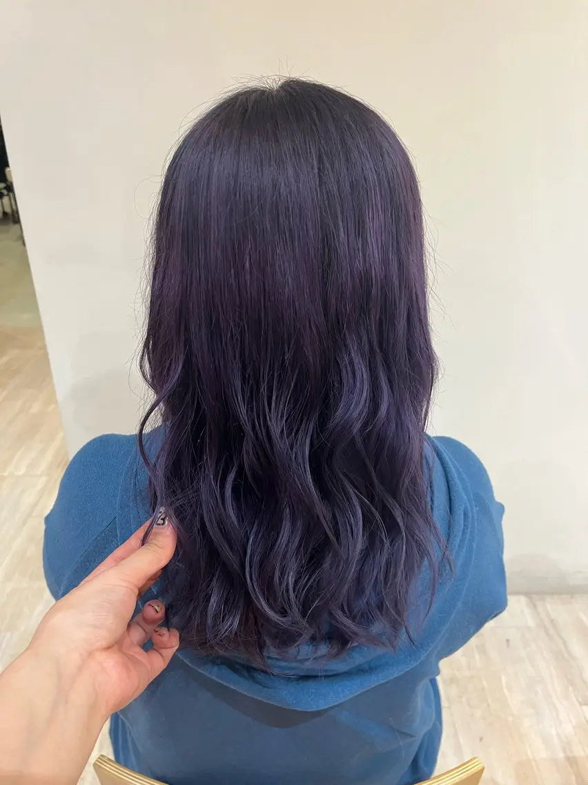 ロング カラー ramphy 柴原 夢奈のヘアスタイル