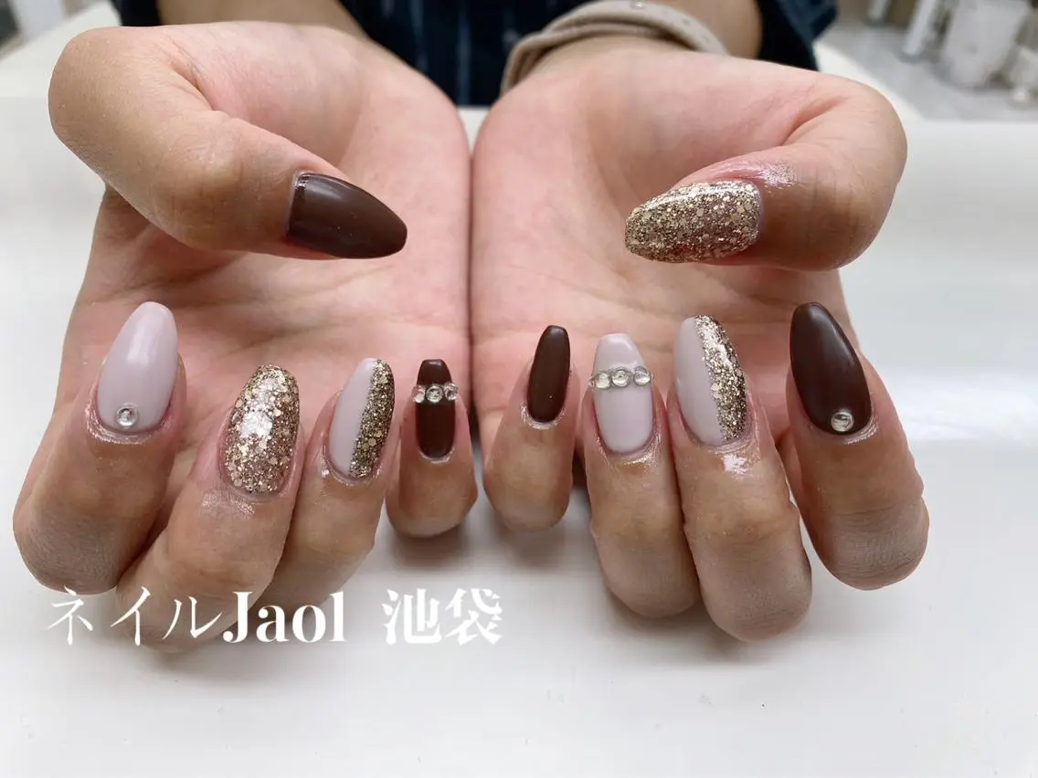セミロング ネイルJaol 池袋のネイルデザイン