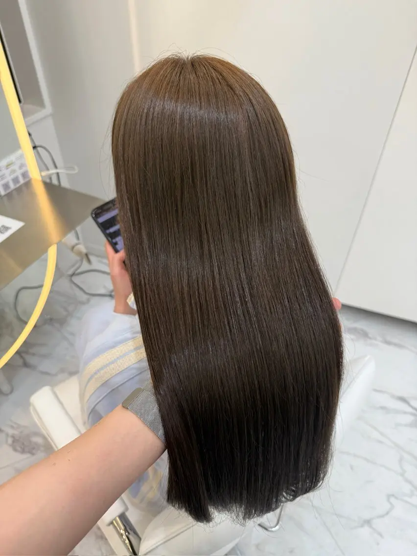 ロング ヘアカラー トリートメント 髪質改善×艶カラー / sayaka🤍のヘアスタイル