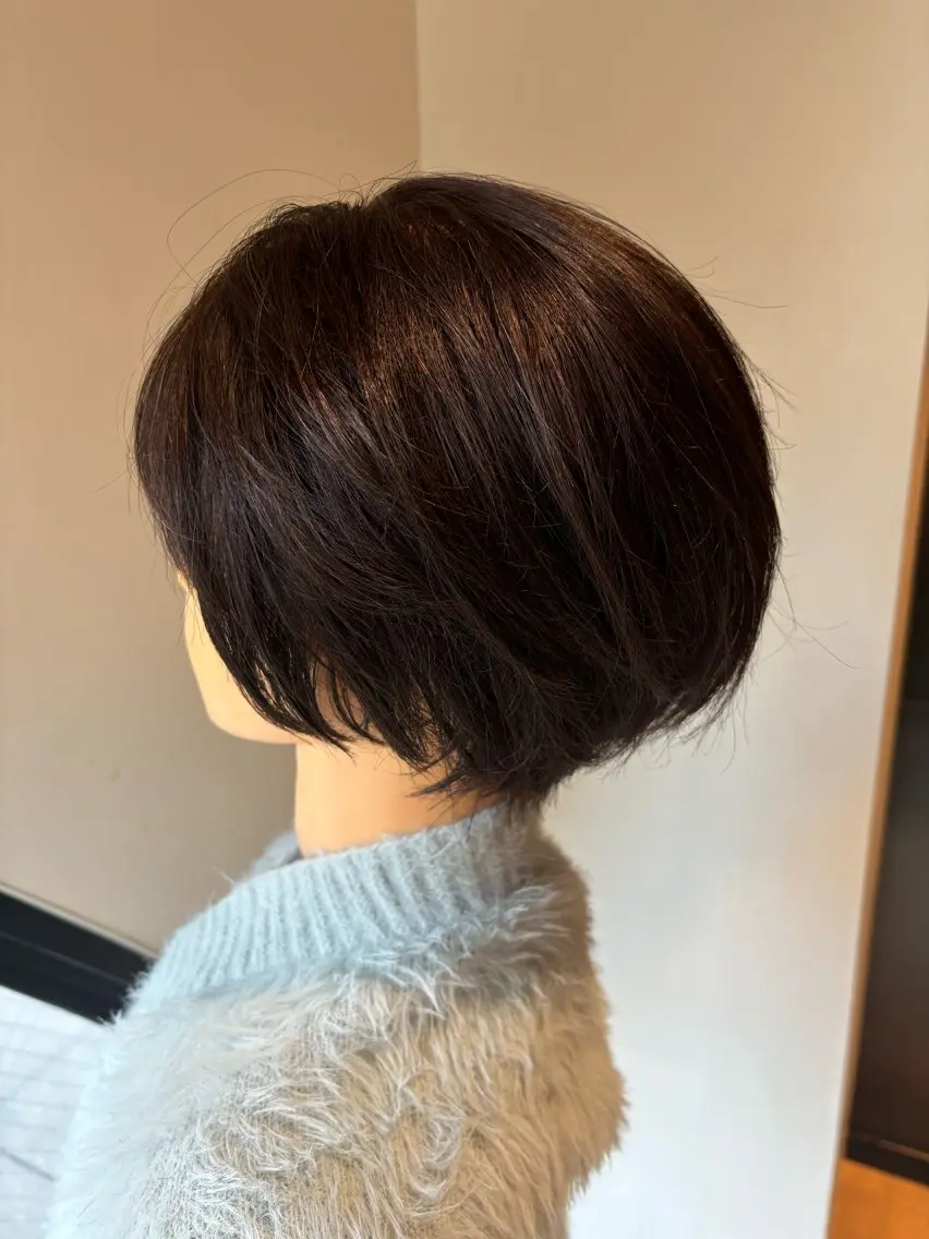 ショート カラー キッズ ショートボブ ボブ ショートヘア よしなり あみのヘアスタイル