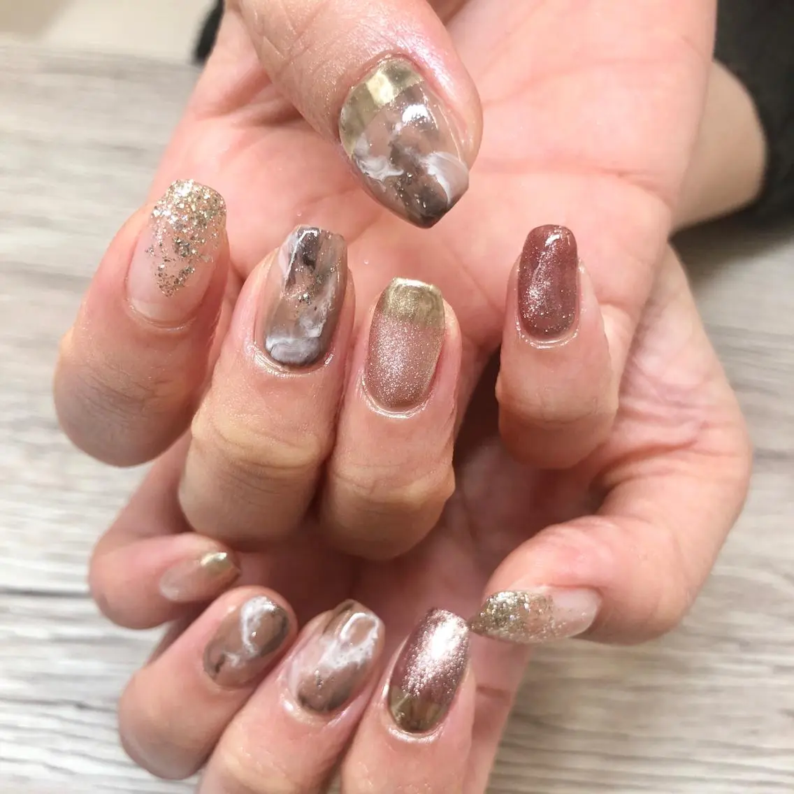 ネイル ニュアンスネイル 🎀AYAKO 🎀中韓ネイルのネイルデザイン