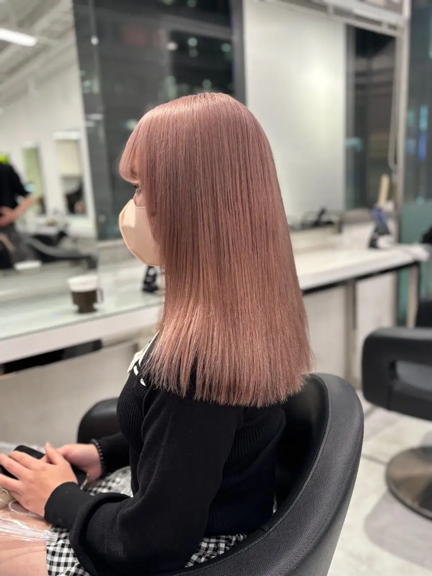 ロング カラー ヘアカラー 💖ミルクティー💖 あかり💖のヘアスタイル