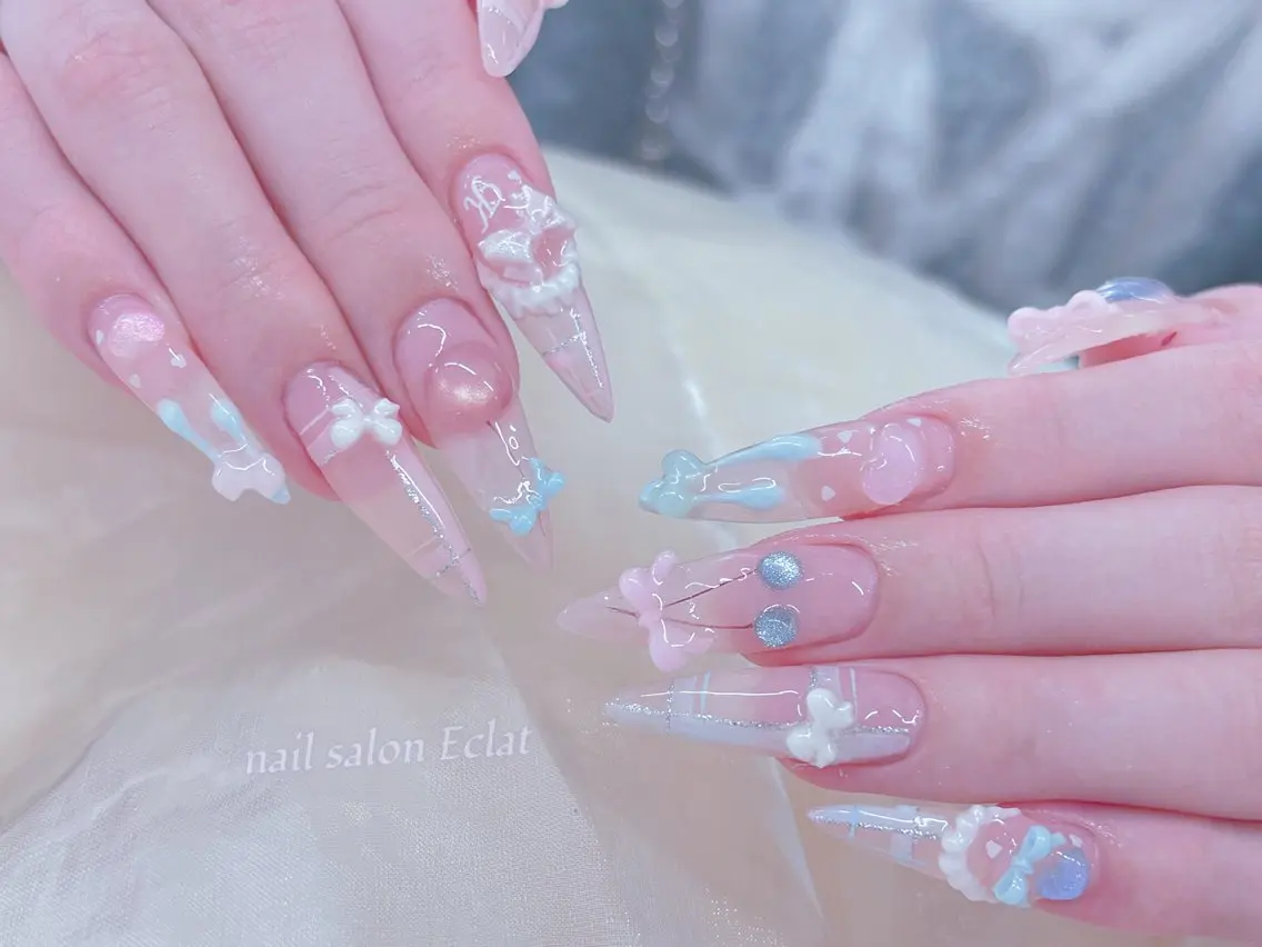 ネイル ハンドネイル ネイルサロンエクラ 🫧Shizukaのネイルデザイン