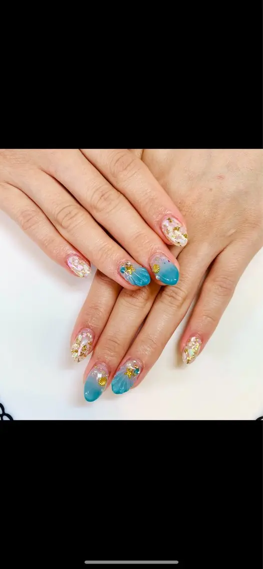ネイル ジェルネイル グラデーション パラジェル nail 8のネイルデザイン