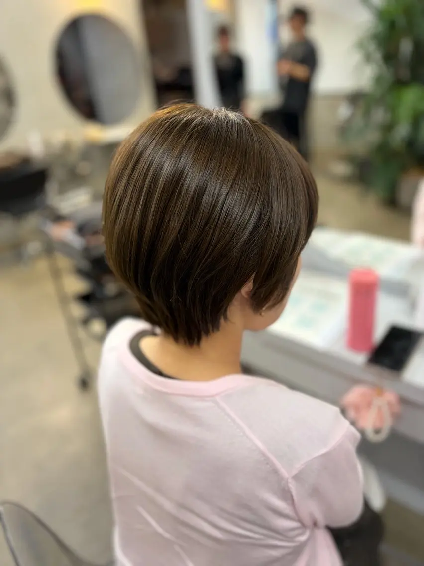 ショート カット ヘアカラー cuore/ みく/艶カラーのヘアスタイル