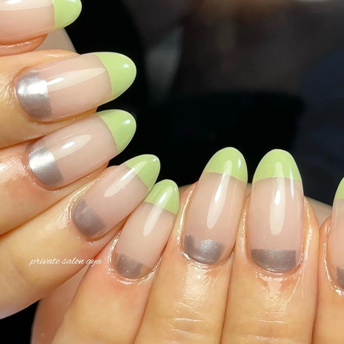 ミディアム ネイル ミラーネイル richeri beautyのその他イメージ