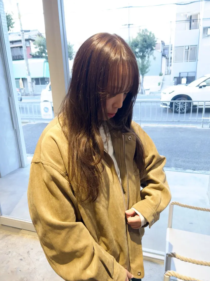 ロング ヘアカラー キノシタ ユウナのヘアスタイル