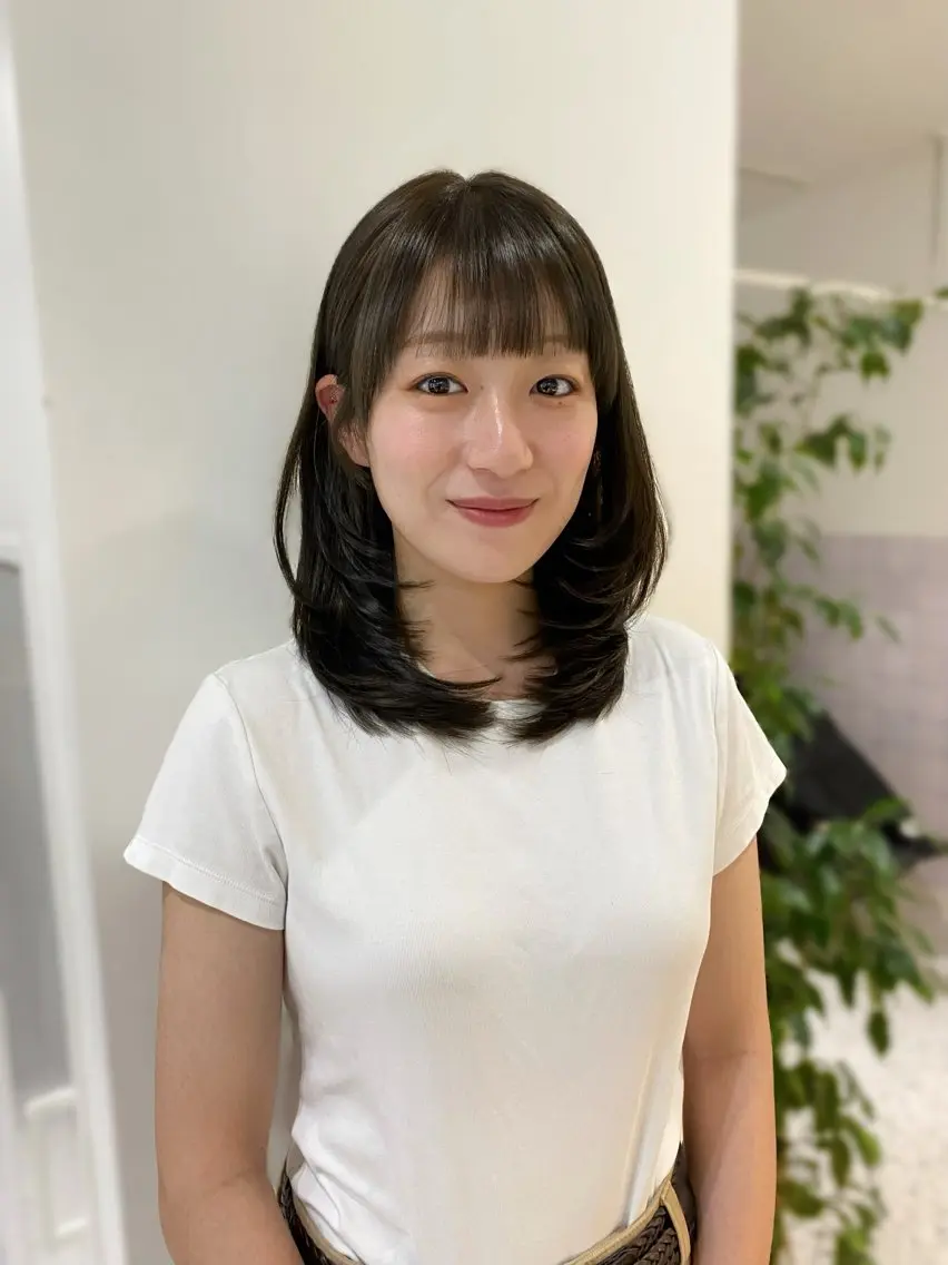 カラー カット ヘアカラー RISAKO レイヤーカット🎀のヘアスタイル