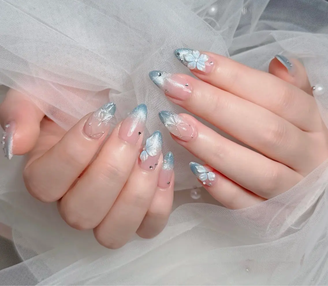 ネイル アートネイル フレンチネイル ジェルネイル 韓国ネイル マグネットネイル ハンドネイル Lenie Nail Okuboのネイルデザイン