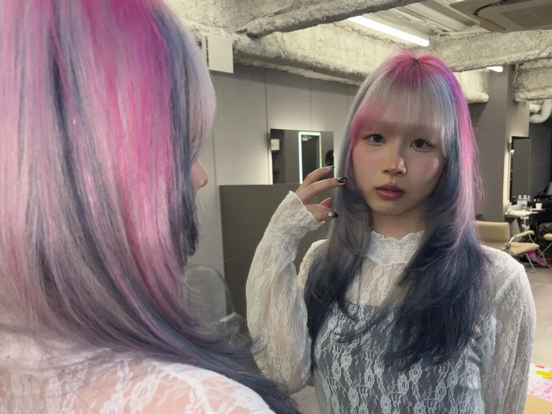 ロング カラー デザインカラー ヘアカラー デザインカラー /rioのヘアスタイル