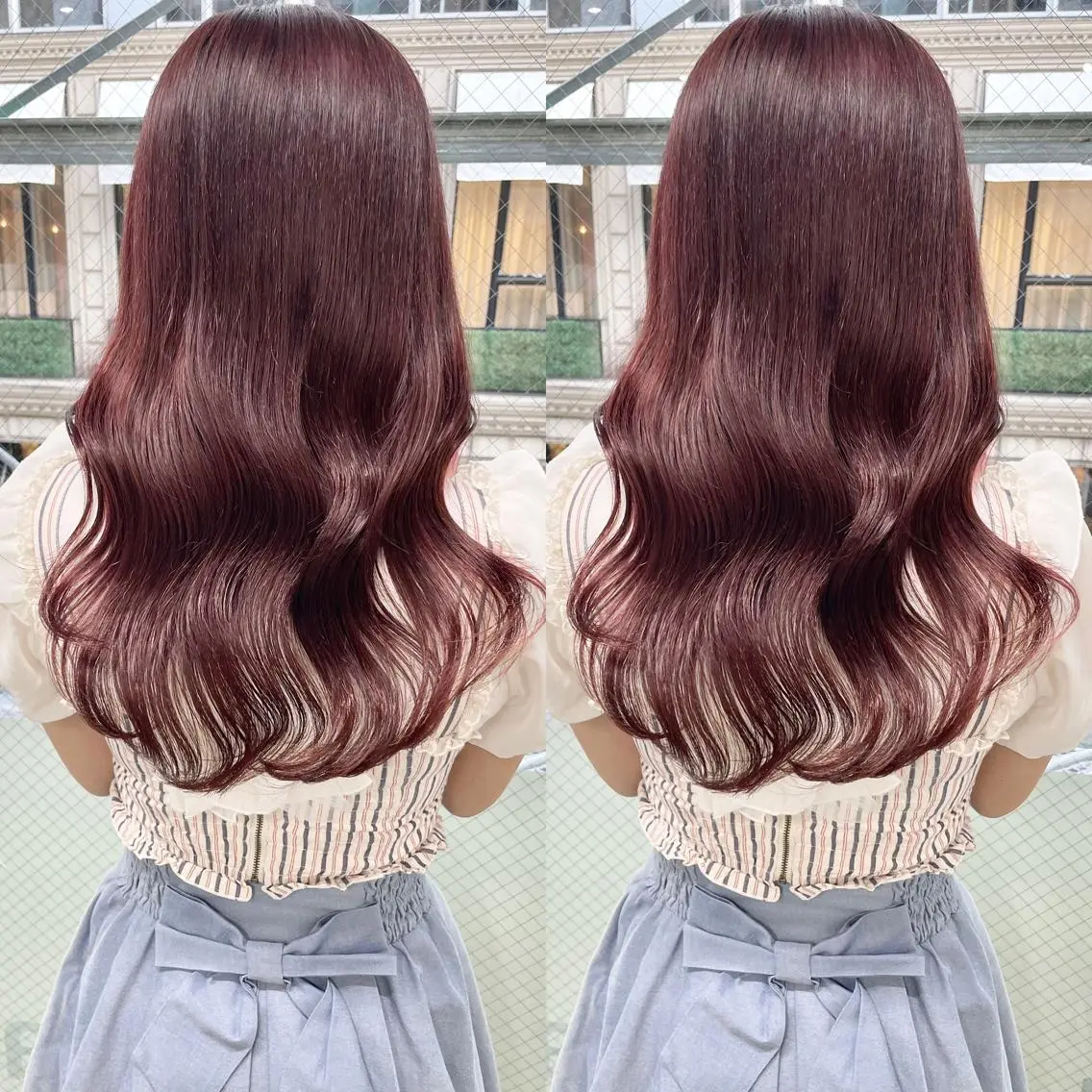 ロング カラー カット ヘアカラー トリートメント 髪質改善will hairdesignのヘアスタイル