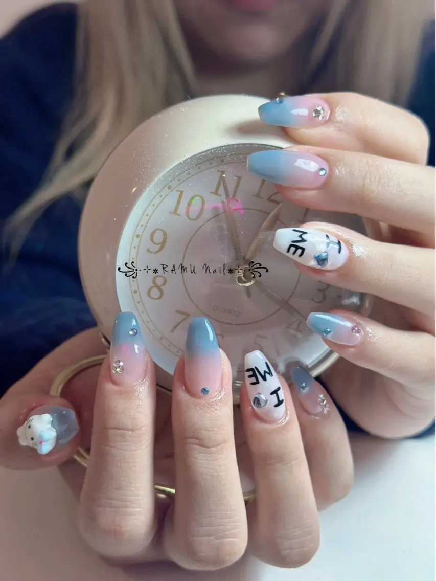 ネイル キラキラネイル マグネットネイル ミラーネイル ピンク 春ネイル ハンドネイル RAMU Nail 恵比寿店のネイルデザイン