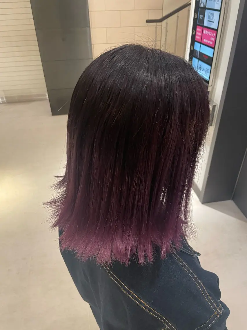 ミディアム カラー グラデーションカラー ⭐️髪質改善カラー lisaaaa⭐️のヘアスタイル