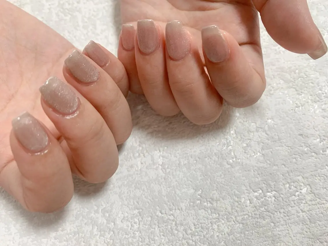 ネイル ジェルネイル キラキラネイル 韓国ネイル マグネットネイル メンズネイル kiki nail たまプラーザのネイルデザイン