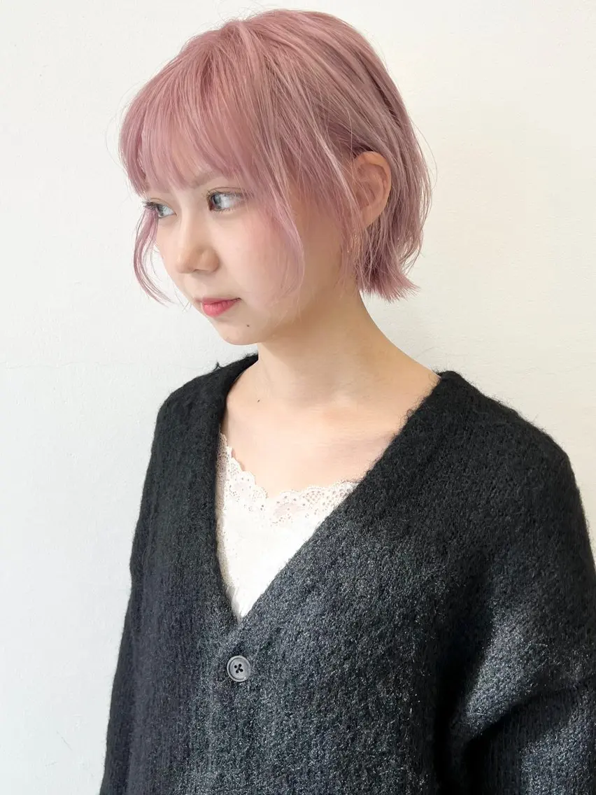 ショート カラー ヘアカラー トリートメント HARU//原宿🤍 リピート率NO.1のヘアスタイル