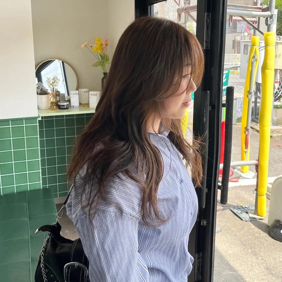 カラー ブラウンカラー ヘアカラー トリートメント 本木下朋花/髪質 改善×ダブルカラーのヘアスタイル