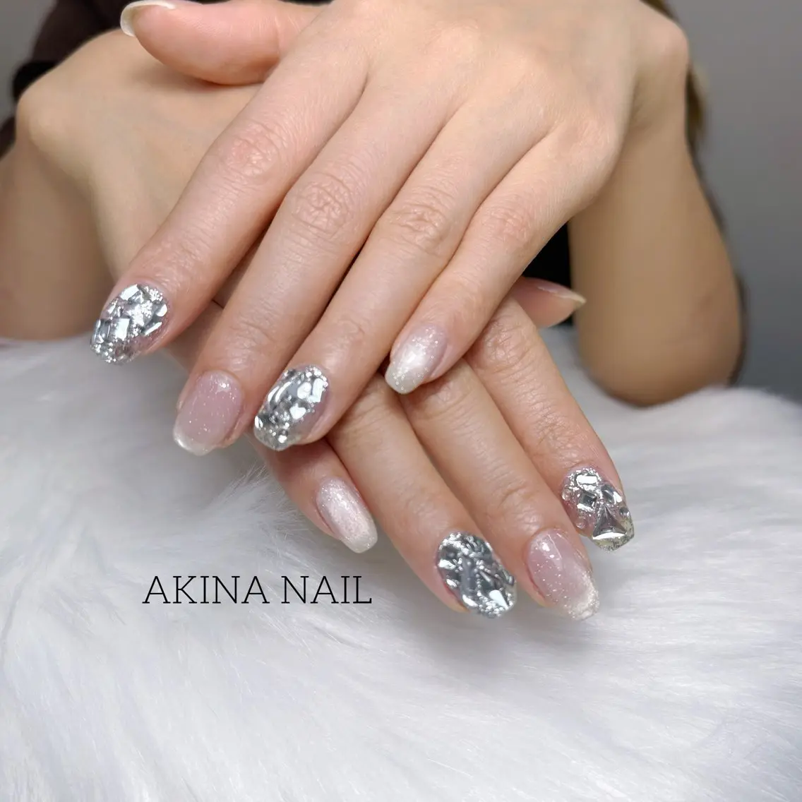 ミディアム ハンドネイル Akina Nail 亀戸のネイルデザイン