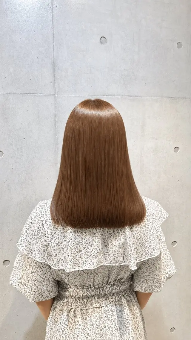 セミロング カラー パーマ ヘアアレンジ メンズ 赤み消しカラー /美 髪☘️Reika☘️のヘアスタイル