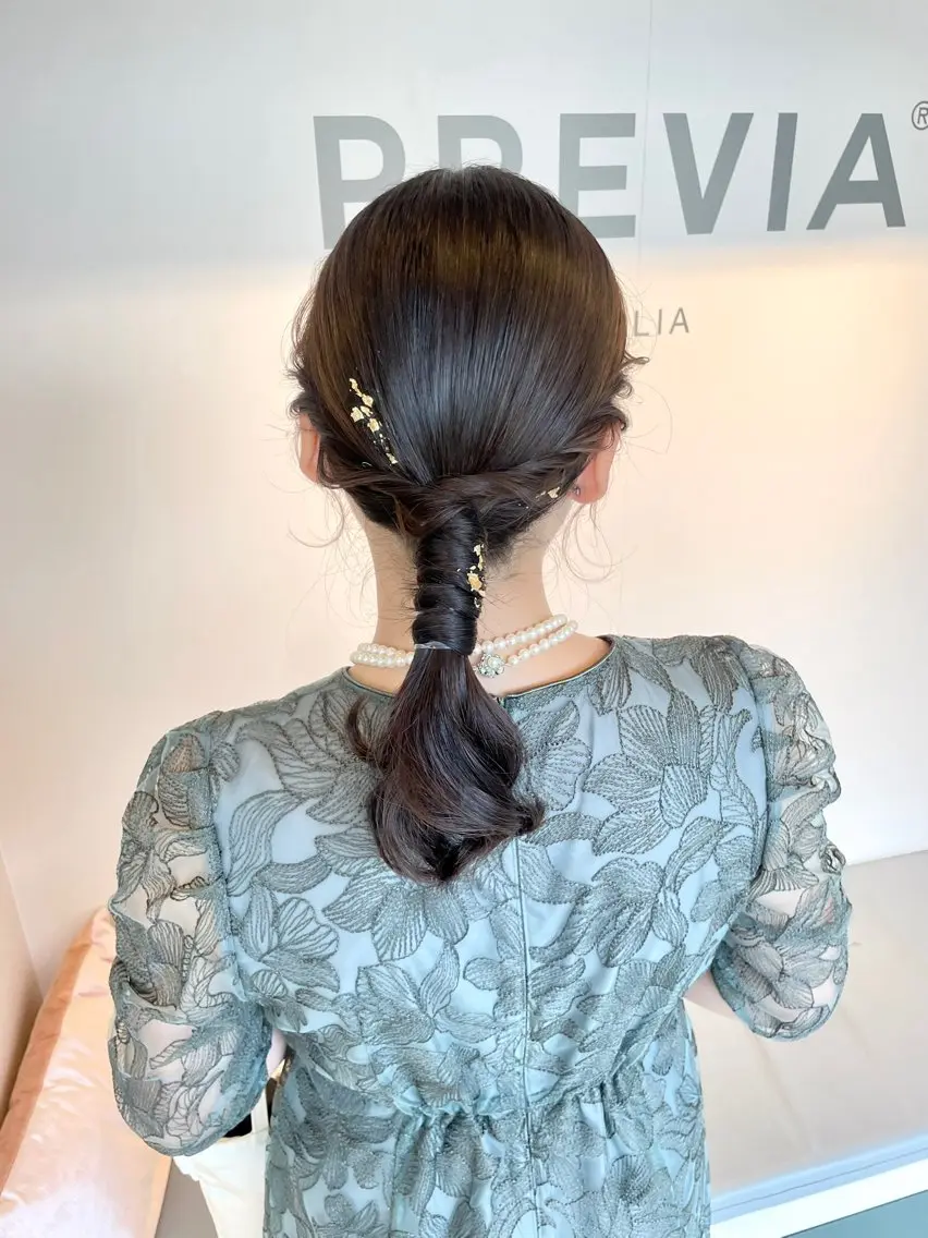 セミロング ヘアアレンジ ヘアセット ヘアセット ✴︎Mai✴︎銀座のヘアスタイル