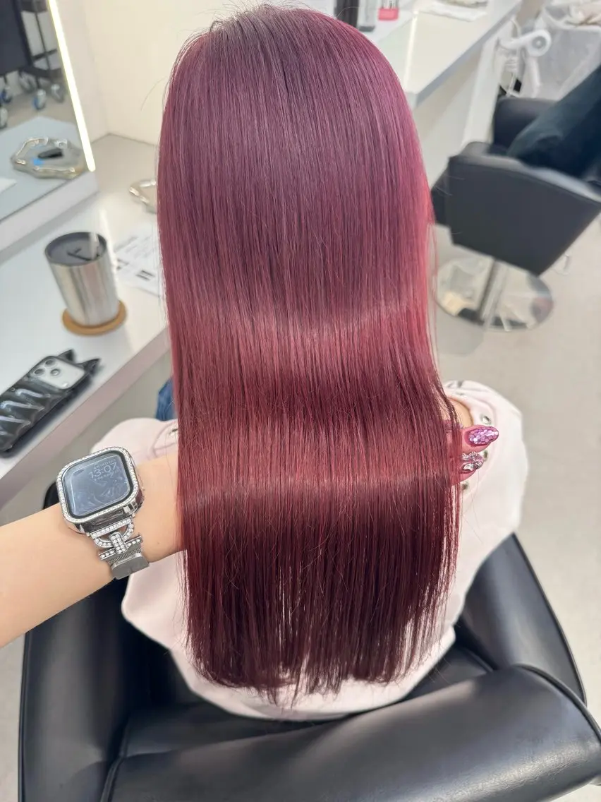 ロング カラー ヘアカラー トリートメント ブリーチ/艶カラー 💎koharu💎のヘアスタイル
