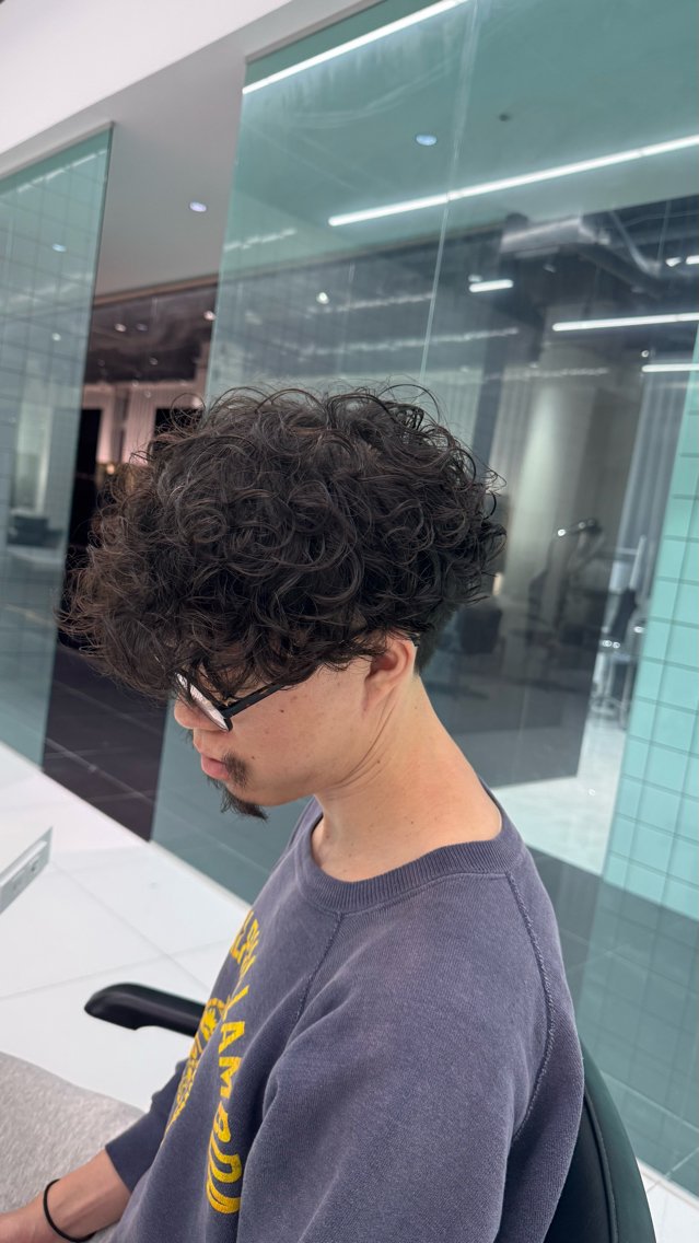 パーマ メンズ メンズパーマ プードルパーマ 刈り上げ プードルパーマ メンズパーマ/ メッシュ/宗形建哉のヘアスタイル