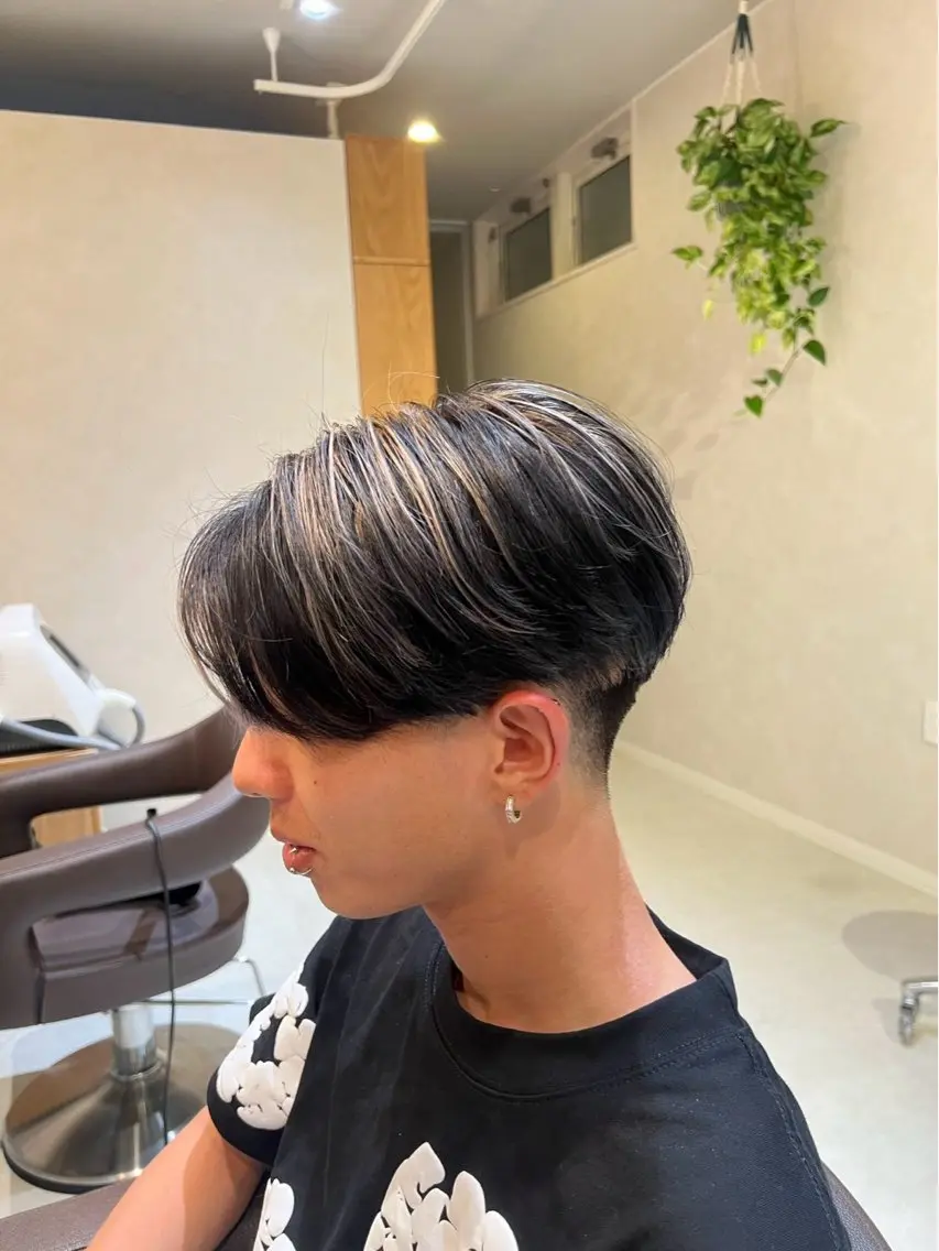 メンズ センターパート マッシュ 刈り上げ カット トリートメント 浜松/ヘッドスパ/ 大畑利奈のヘアスタイル