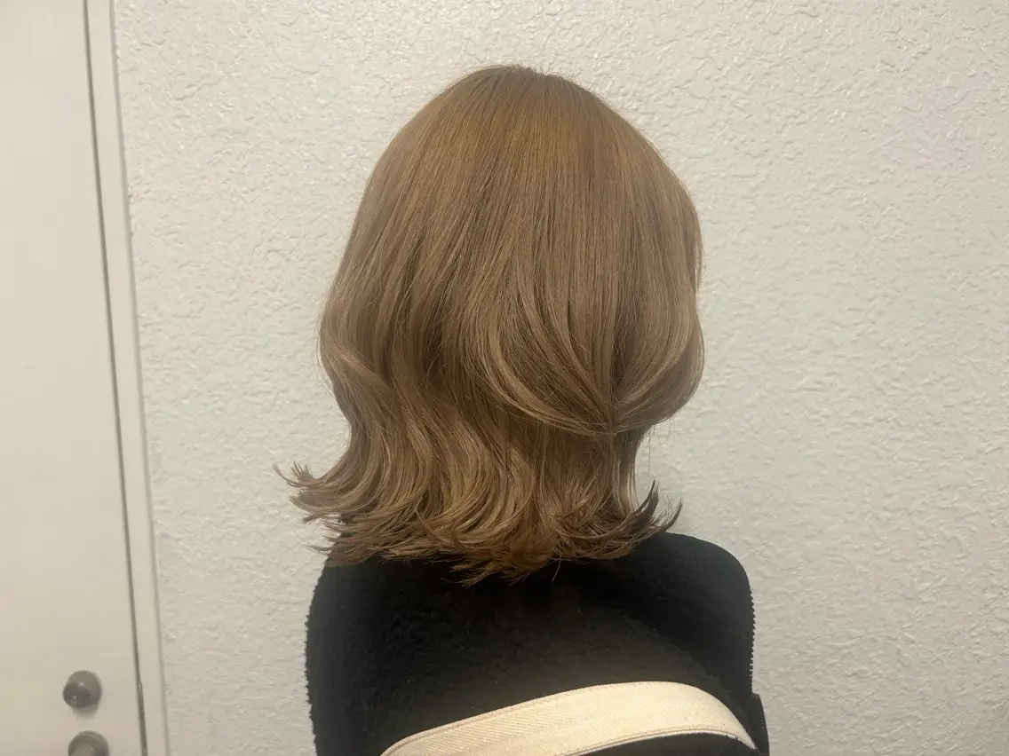 ミディアム カラー ボブ&寒色🎐ᩚ 短髪 COCOROのヘアスタイル